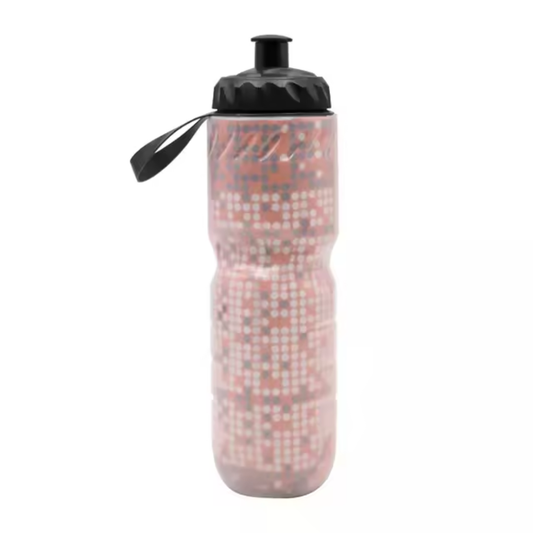RIDERACE Fahrrad Trinkflasche mit Drucksystem in rosa