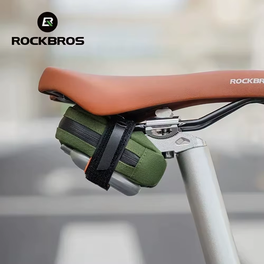 ROCKBROS Fahrrad Satteltasche Mini montiert unter dem Fahrradsattel