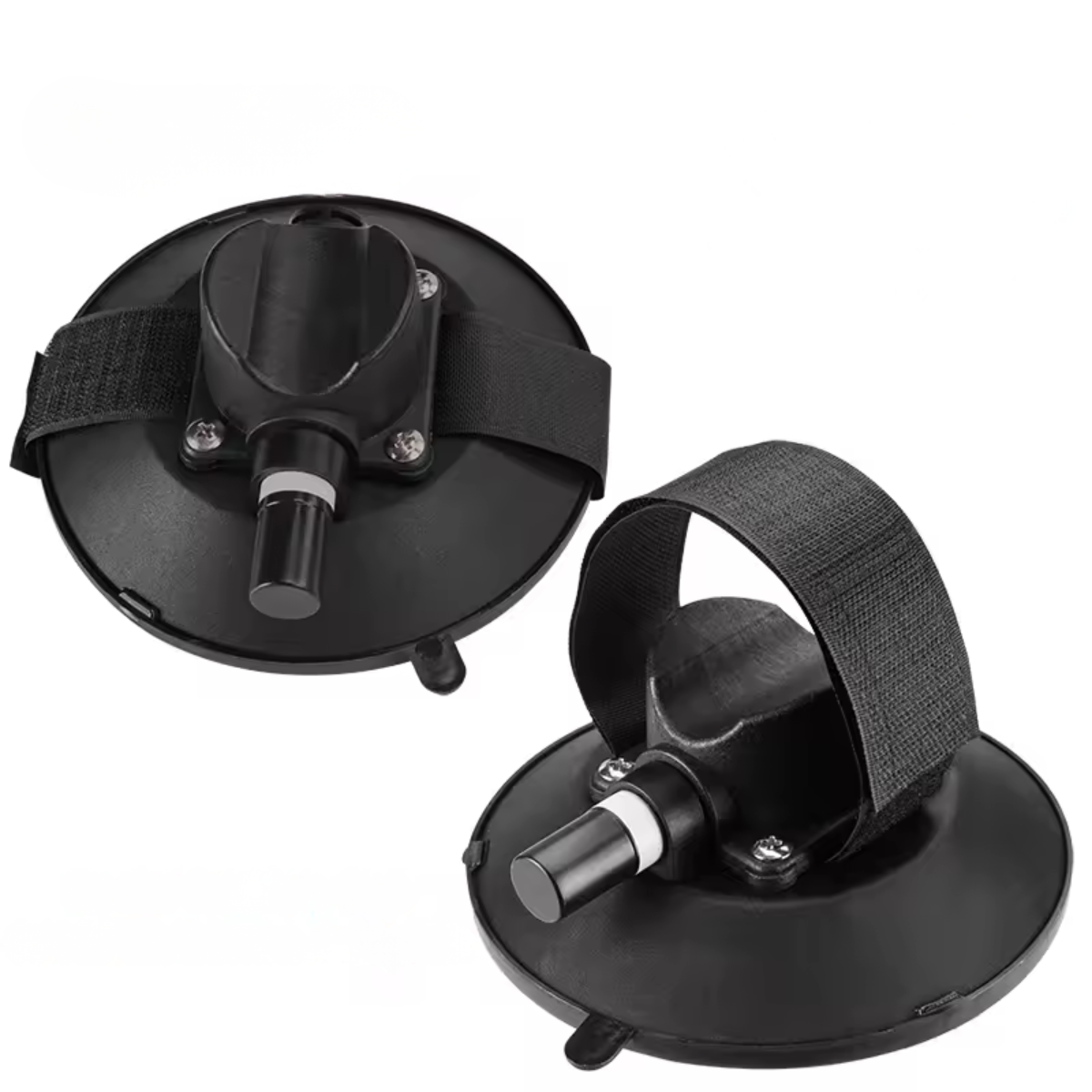 Schwarzer ROCKBROS Fahrradhalter mit Industrie-Saugnapf und Adaptern für den Dachtransport am Auto