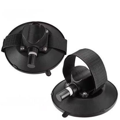 Schwarzer ROCKBROS Fahrradhalter mit Industrie-Saugnapf und Adaptern für den Dachtransport am Auto