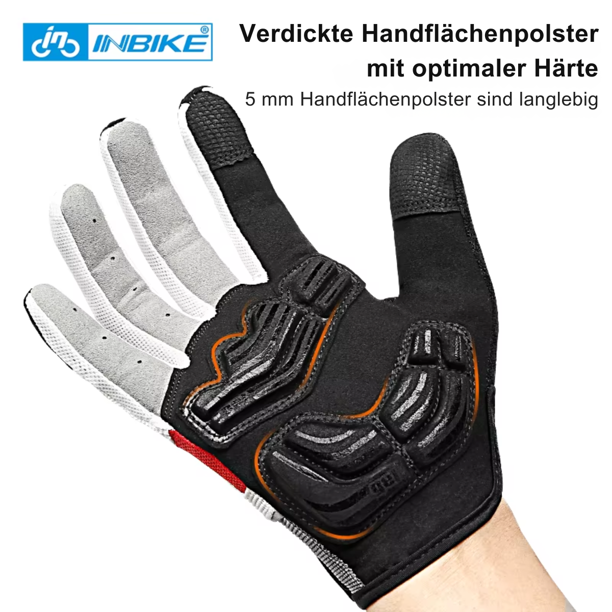 ShieldGrip Fahrradhandschuhe mit rutschfester Handfläche im Detail