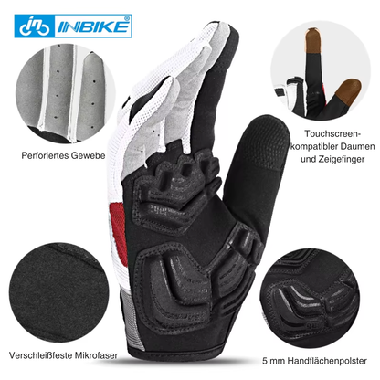 ShieldGrip Fahrradhandschuhe mit stoßdämpfender Polsterung im Detail