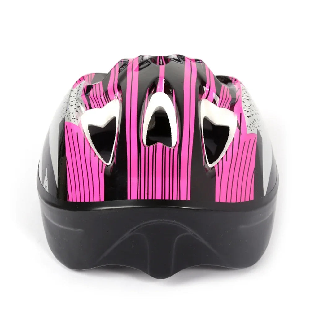 SHUNMAII Fahrrad Kinderhelm in pink mit optimaler Belüftung
