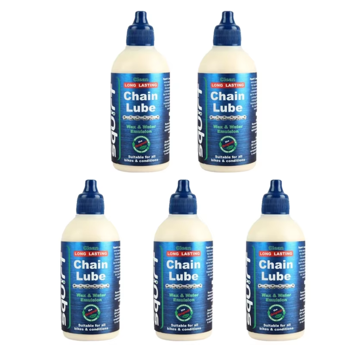Squirt Fahrrad Kettenöl 15ml im praktischen 5er Set