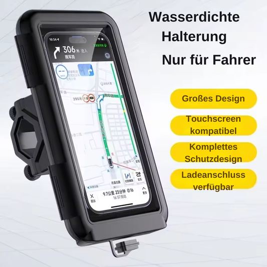 Wasserdichte Fahrrad Handyhalterung zum Schutz des Smartphones vor Regen und Spritzwasser