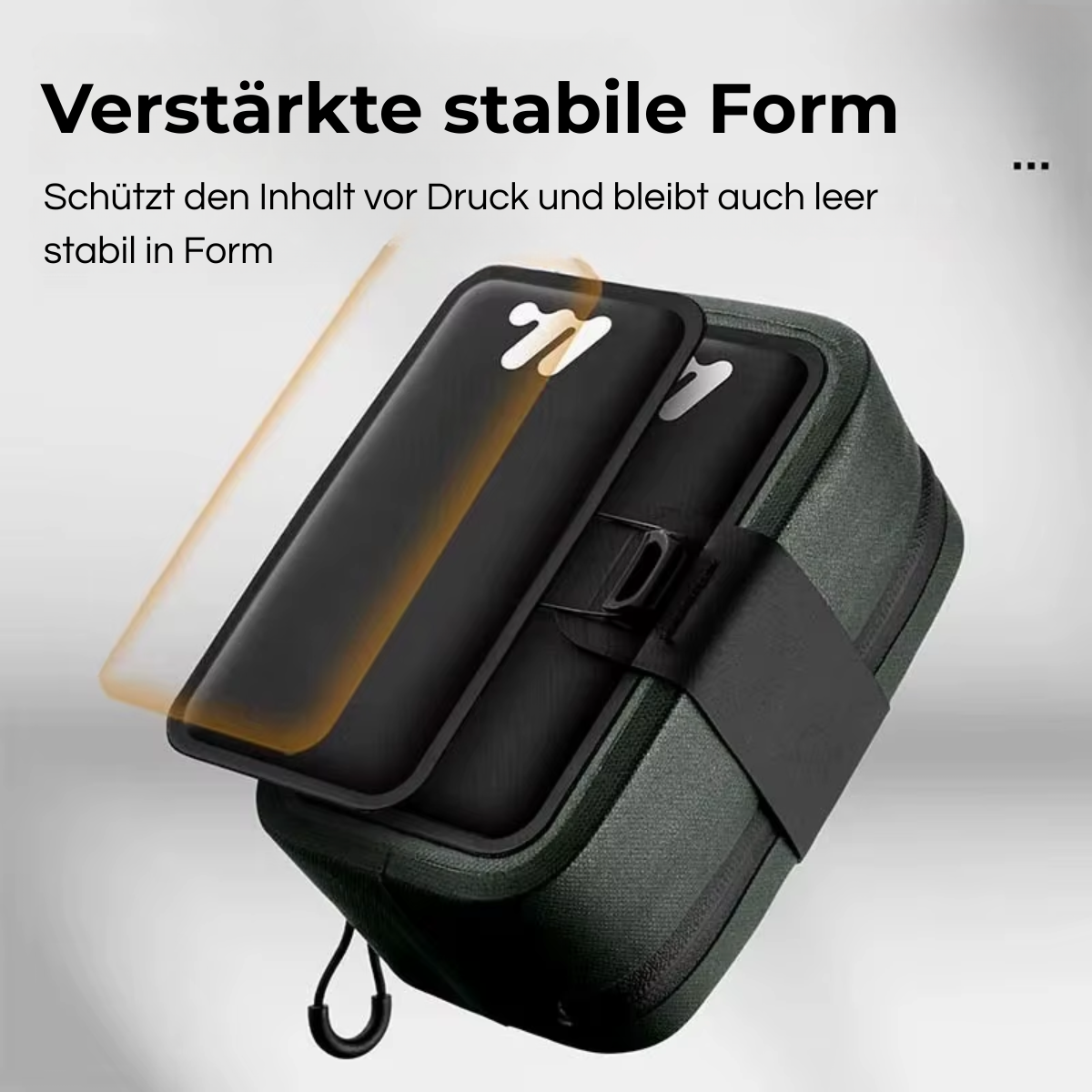 Verstärkte stabile Form der WEST BIKING Fahrrad Satteltasche schützt den Inhalt vor Druck