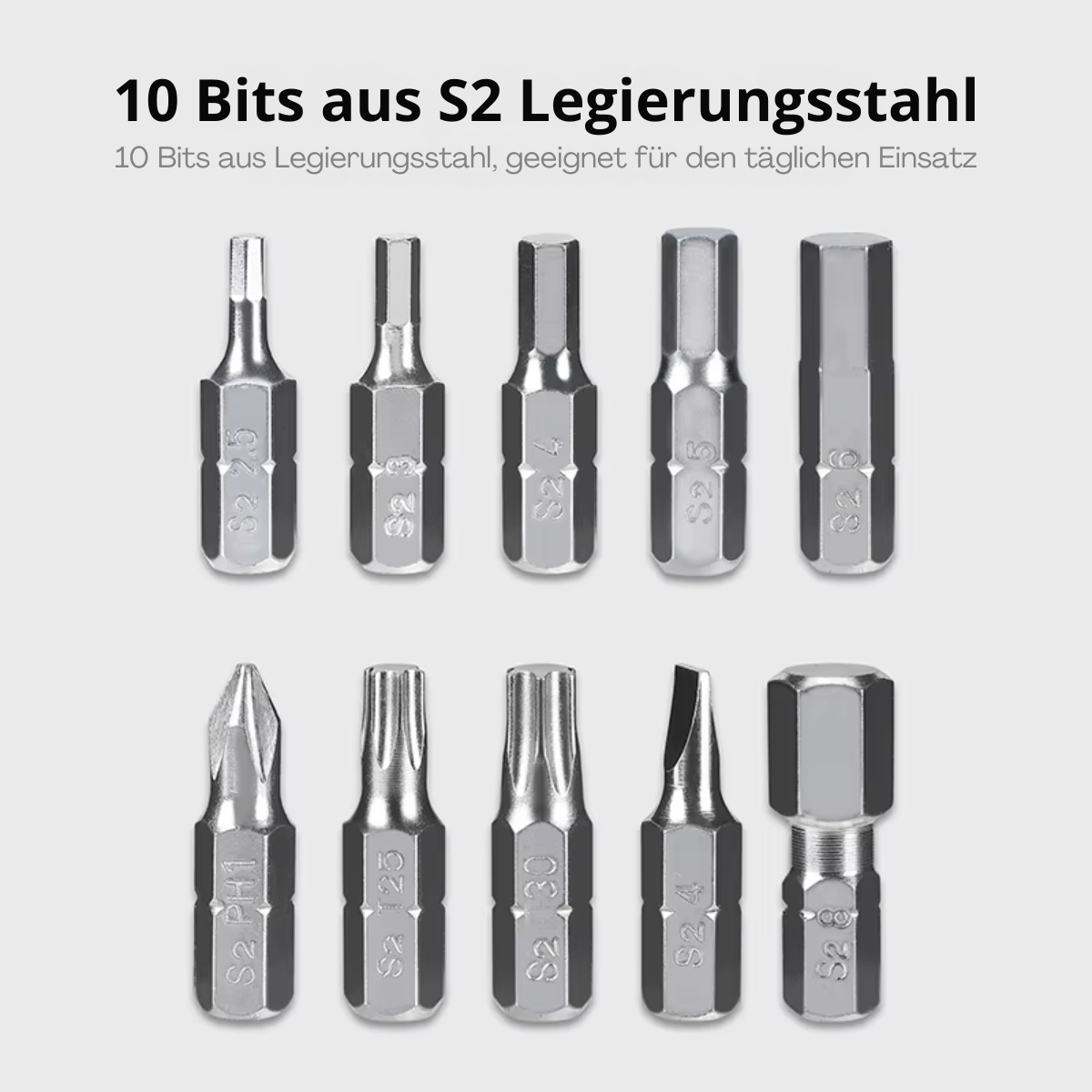 WEST BIKING Fahrrad Multitool mit 10 Bits aus S2 Legierungsstahl
