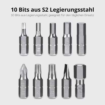 WEST BIKING Fahrrad Multitool mit 10 Bits aus S2 Legierungsstahl