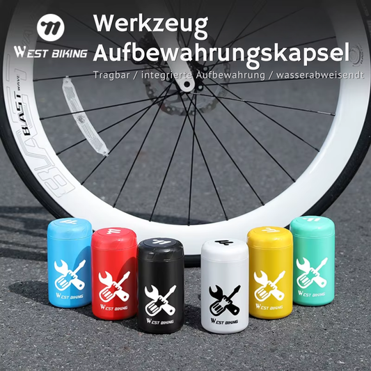 WEST BIKING Fahrrad Werkzeug Kapsel zur Aufbewahrung am Flaschenhalter