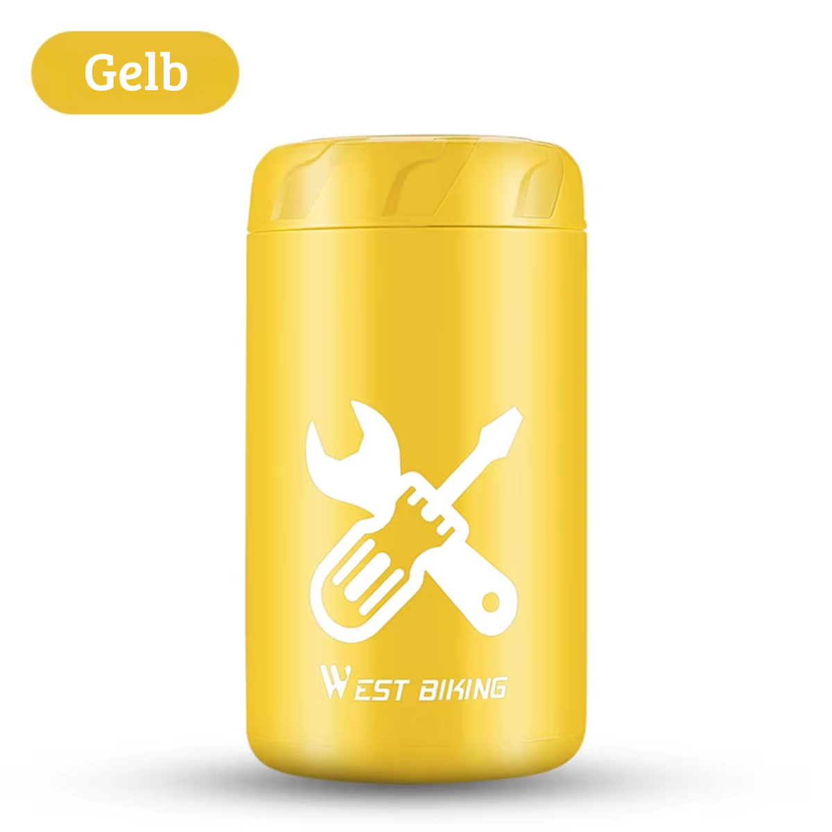 WEST BIKING Fahrrad Werkzeug Kapsel in gelb